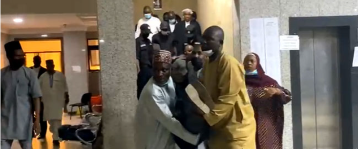 BREAKING: Abba Kyari’s wife slumps in court