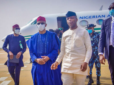 BREAKING: Osinbajo visits Kaduna after train attack