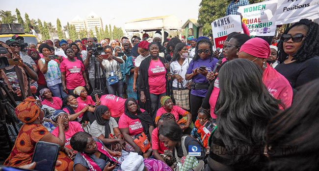 Failed Bills: Women groups storm NASS gate in protest