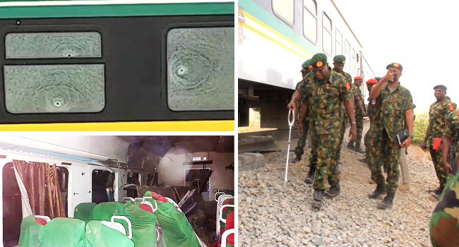 CDS, COAS, IGP visit scene of Abuja-Kaduna train attack