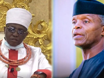 2023: Osinbajo visits Oba of Benin, says his desire is to serve Nigeria