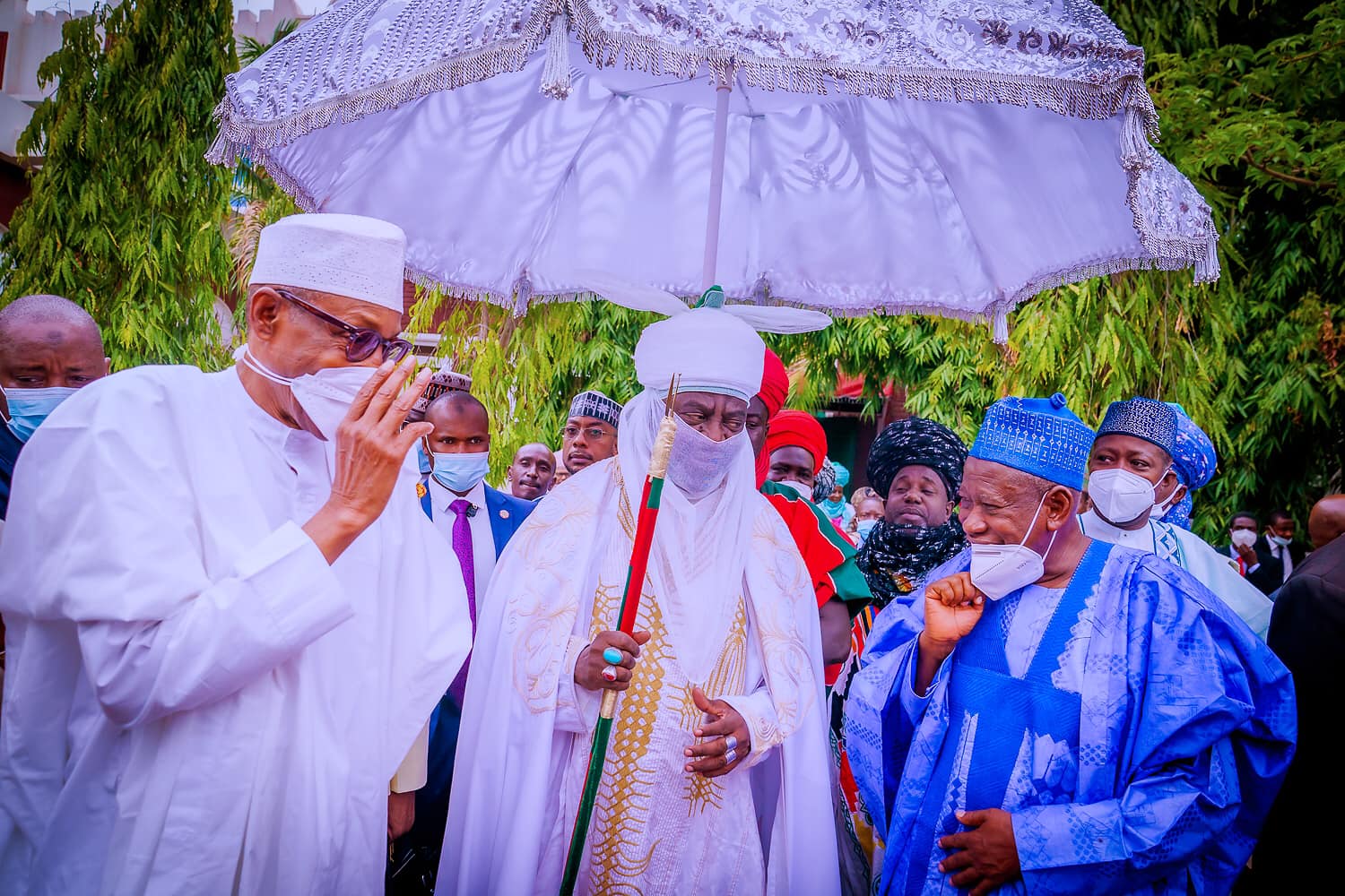 Buhari meets victims of Kano explosion, expresses sorrow