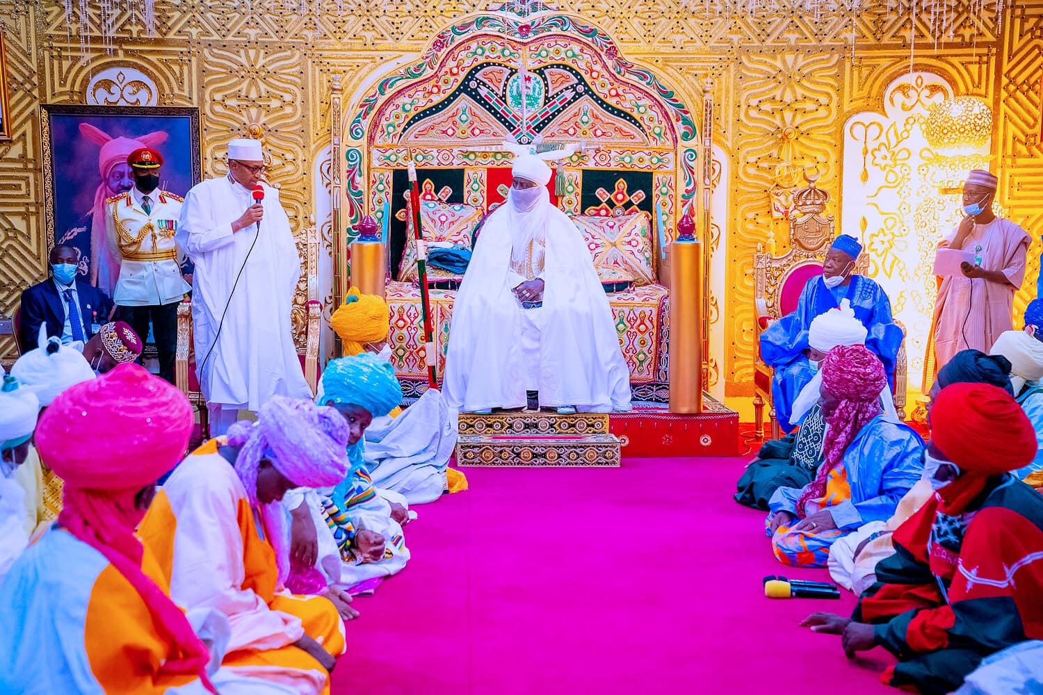 Buhari meets victims of Kano explosion, expresses sorrow