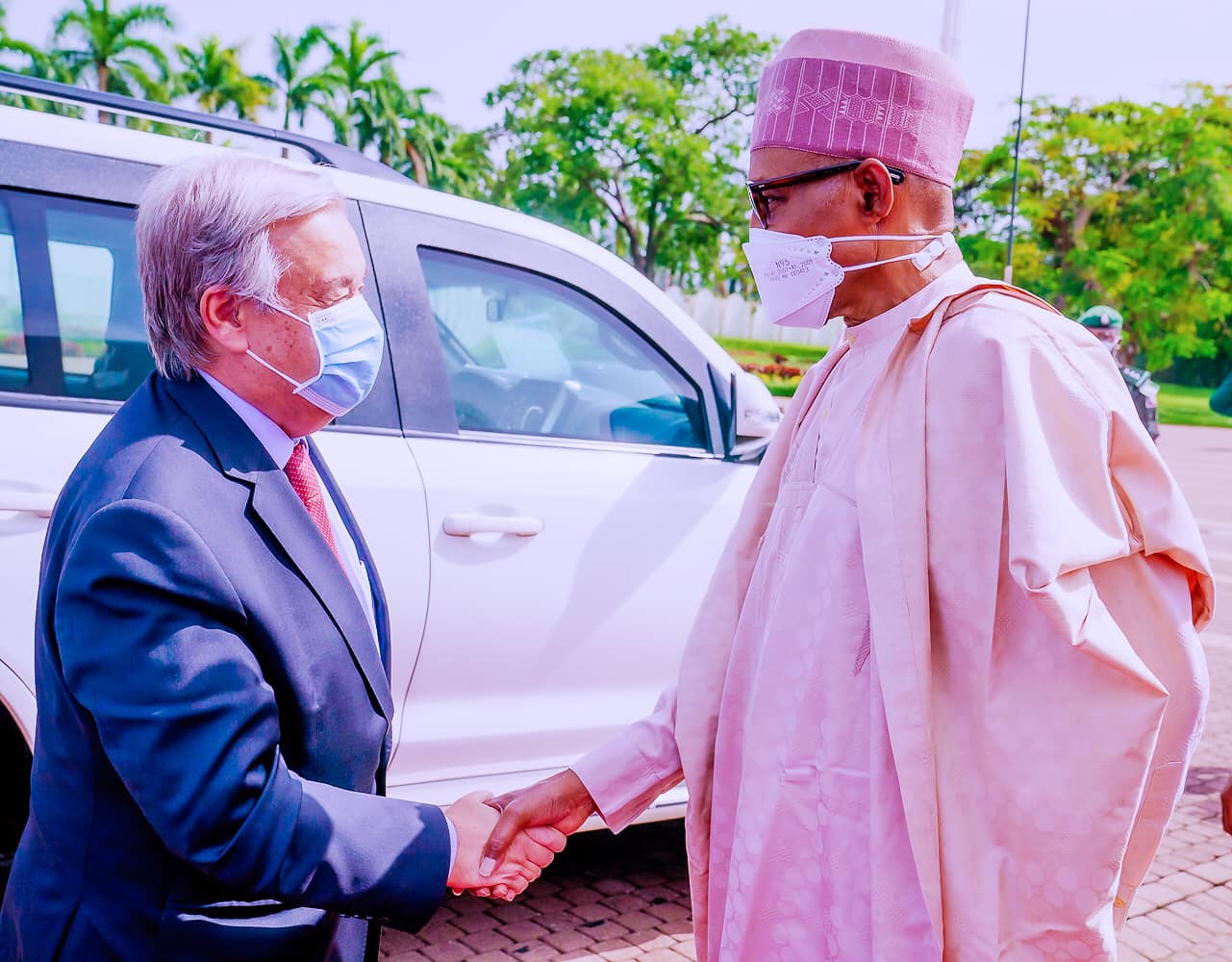 Buhari receives UN Secretary-General at State House