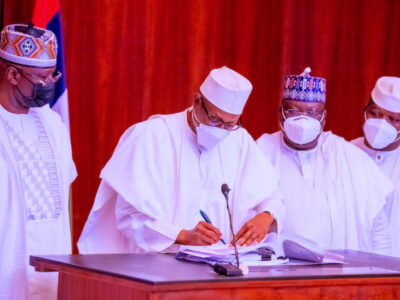 Buhari signs money laundering, terrorism bills into law