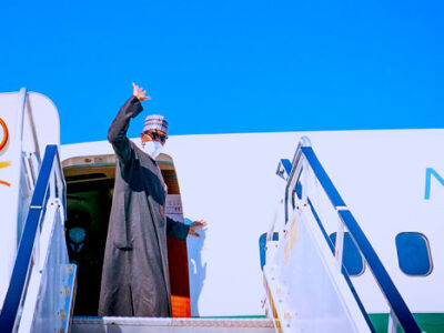 Buhari departs Abuja for AU Summit in Equatorial Guinea
