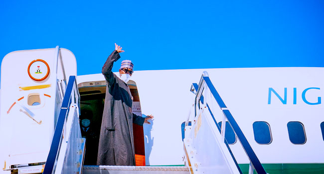 Buhari departs Abuja for AU Summit in Equatorial Guinea