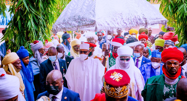 Buhari meets victims of Kano explosion, expresses sorrow