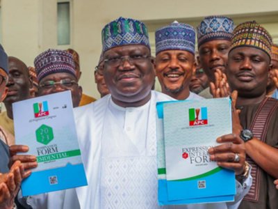 ICYMI: Senate president, Ahmad Lawan obtains N100m APC presidential form