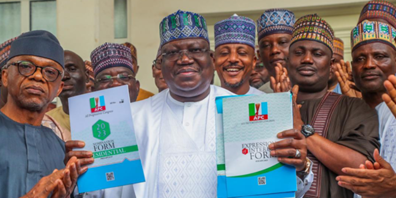 ICYMI: Senate president, Ahmad Lawan obtains N100m APC presidential form
