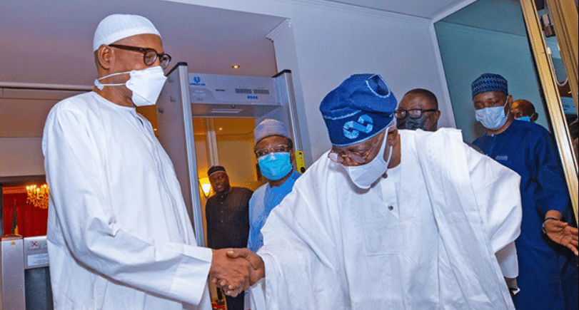 PICTORIAL: President Buhari receives Tinubu in Abuja