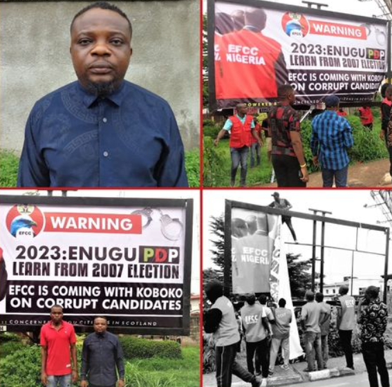 Advert executive arrested over offensive EFCC campaign adverts in Enugu