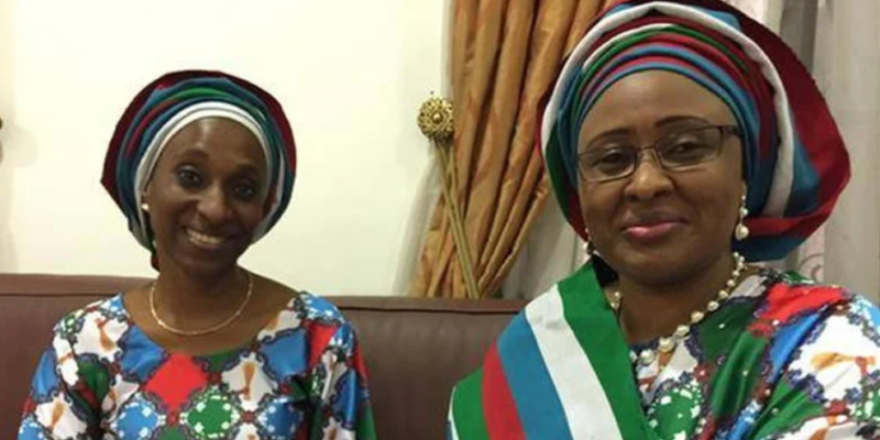 JUST IN: Aisha Buhari, Tallen, Osinbajo’s wife storm APC secretariat