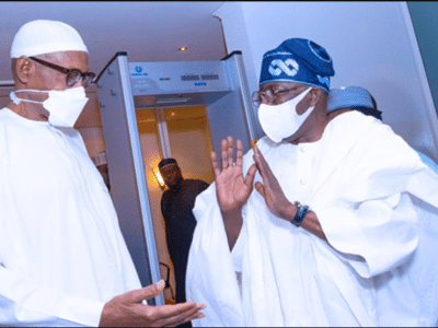 PICTORIAL: President Buhari receives Tinubu in Abuja