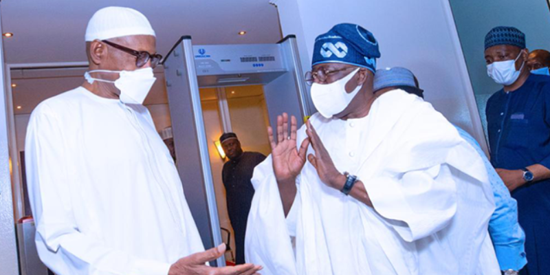 PICTORIAL: President Buhari receives Tinubu in Abuja