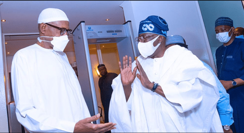 PICTORIAL: President Buhari receives Tinubu in Abuja
