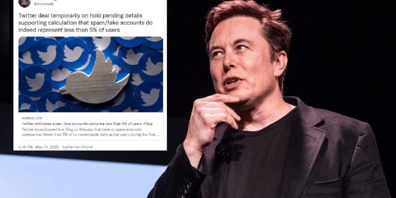 Elon Musk puts Twitter deal on hold over fake account details