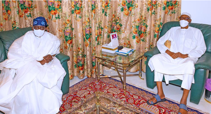 PICTORIAL: President Buhari receives Tinubu in Abuja