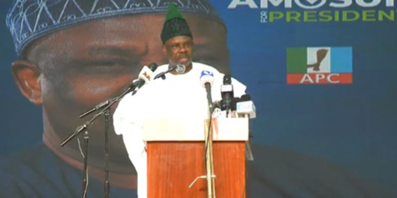 Amosun officially declares for president, vows to harness Nigeria’s potentials