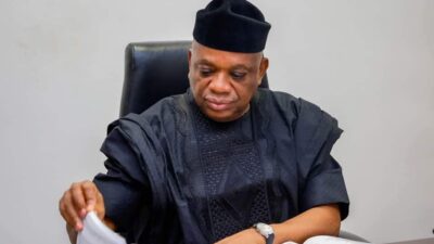 Orji Kalu formally pulls out of presidential race, picks Senate form