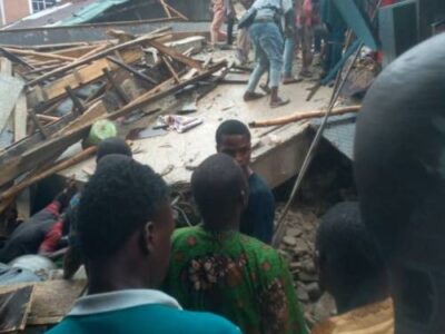 Two dead as three-storey building collapses in Lagos during rainfall