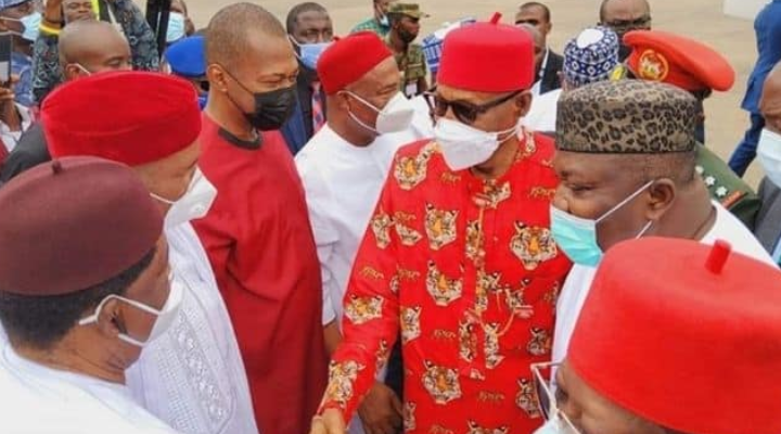 Only the court will decide Nnamdi Kanu’s fate, Buhari tells Igbo leaders