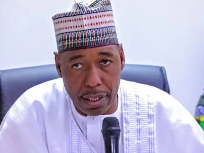 Borno Governor, Zulum dissolves cabinet
