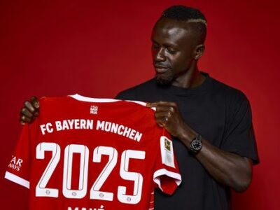 Sadio Mane signs three-year contract with Bayern Munich