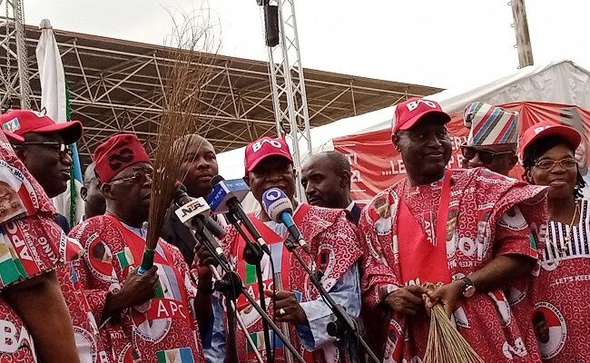 Tinubu, Adamu, 14 Govs, others storm Ekiti for APC Gov campaign