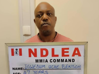 Brazilian returnee arrested with cocaine in private part