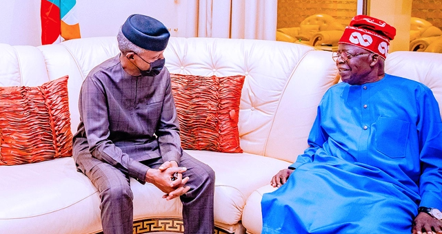 JUST IN: Tinubu visits Osinbajo in Abuja