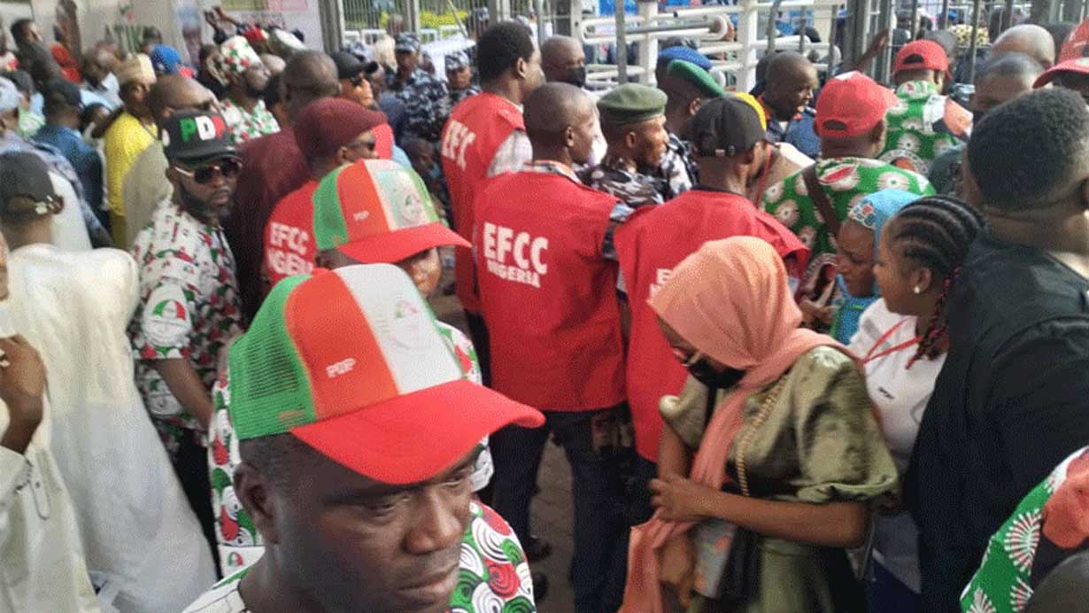 JUST IN: EFCC operatives arrest PDP member for inducing voters
