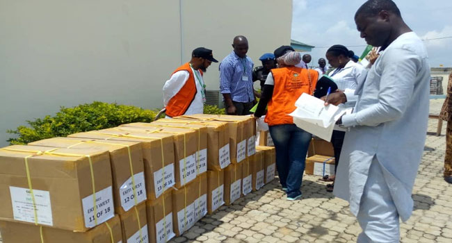 Ekiti Guber Poll: INEC distributes election materials (PHOTOS)