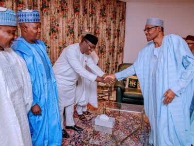 Buhari meets APC governors in Aso Rock