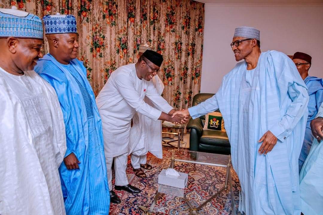 Buhari meets APC governors in Aso Rock