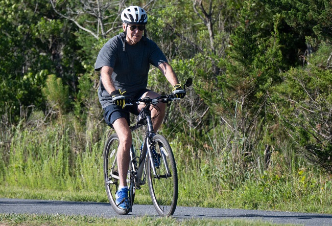 ‘I am good’: Biden falls from bike but is unhurt