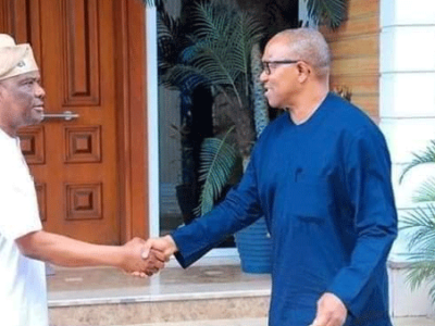 JUST IN: Peter Obi visits Wike in Rivers