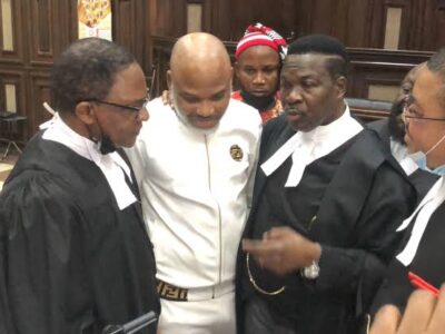 BREAKING: Court dismisses Nnamdi Kanu’s fresh application for bail