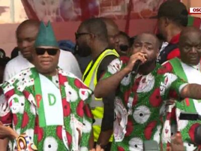 Atiku, Okowa, Davido woo Osun voters for Adeleke