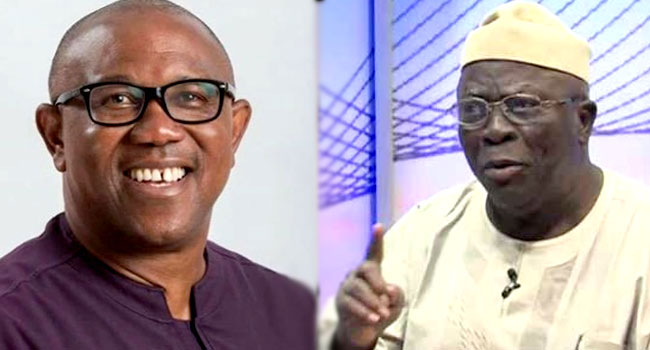 Afenifere Leader Ayo Adebanjo backs Peter Obi’s presidential bid