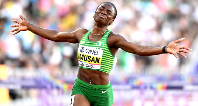Tobi Amusan wins historic gold for Nigeria