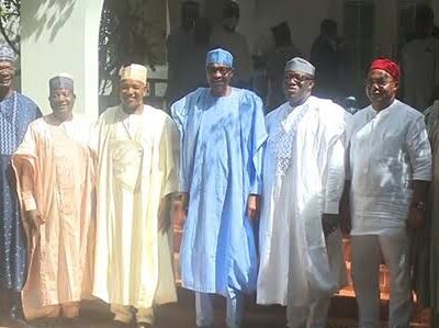 APC Governors visit Buhari in Daura, praise Tinubu-Shettima ticket