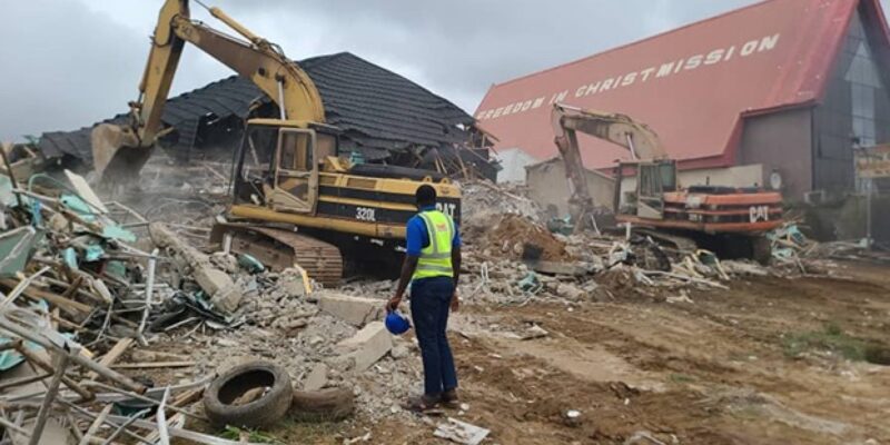 BREAKING: Three-storey building collapses in Abuja