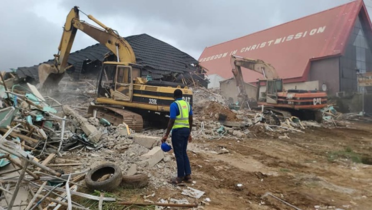 BREAKING: Three-storey building collapses in Abuja