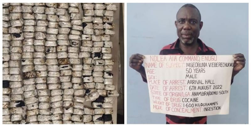 NDLEA operatives intercept 442 crystal meths at Lagos airport