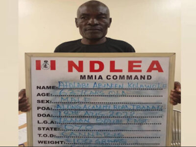 NDLEA arrests 63-yr-old grandpa for shipping illicit drugs to daughter in Dubai