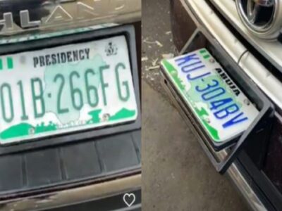 Rotational number plates are illegal, says FRSC