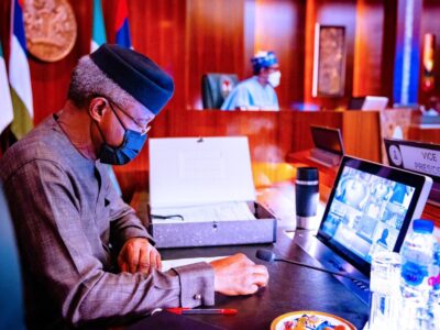 JUST IN: Osinbajo attends FEC meeting physically for the first time since surgery