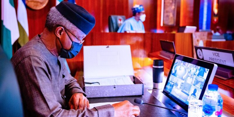 JUST IN: Osinbajo attends FEC meeting physically for the first time since surgery