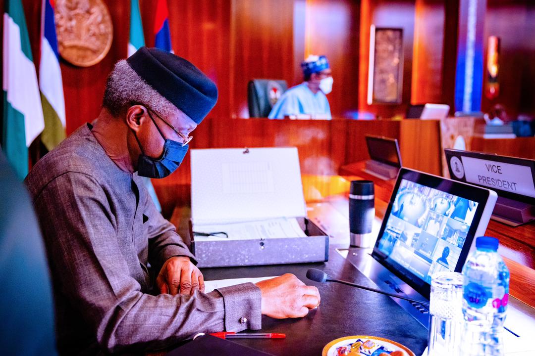 JUST IN: Osinbajo attends FEC meeting physically for the first time since surgery